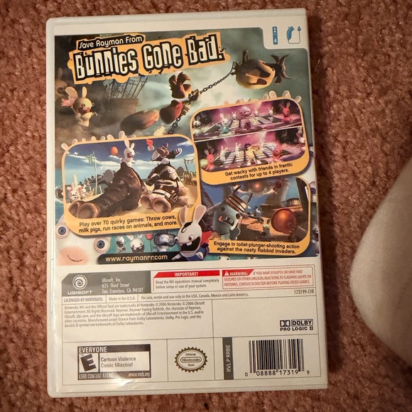 Nintendo Wii Rayman Raving Rabbids game - Picture 2 of 4